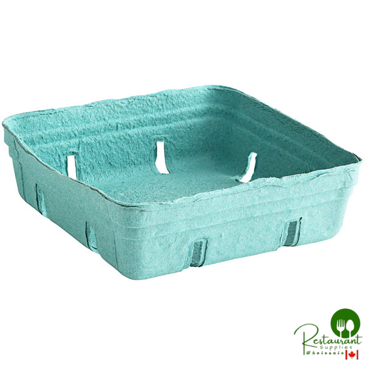 2 Qt. Green Molded Pulp Berry / Produce Basket - 200/Case