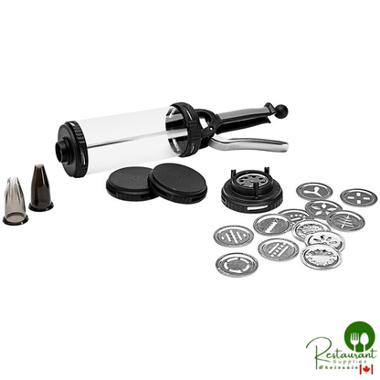 de Buyer Le Tube Pastry Press and Dispenser with 2 Tips and 13 Discs 3358.01