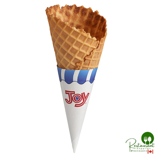JOY Large Jacketed Waffle Cone - 180/Case