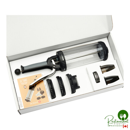 de Buyer Le Tube Pastry Press and Dispenser with 2 Tips and 13 Discs 3358.01