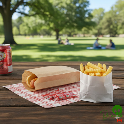 Bagcraft EcoCraft Dubl Shield® 3 1/2" x 8 1/2" Hot Dog Bag - 1,000/Case