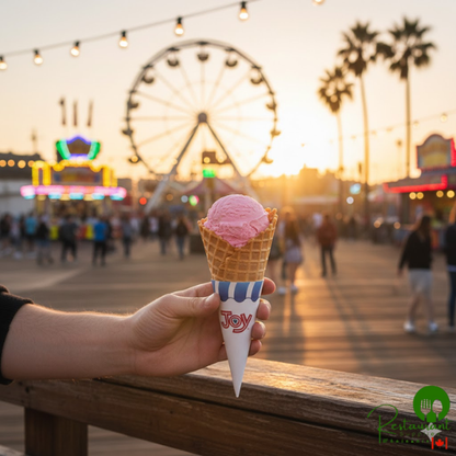 JOY Large Jacketed Waffle Cone - 180/Case