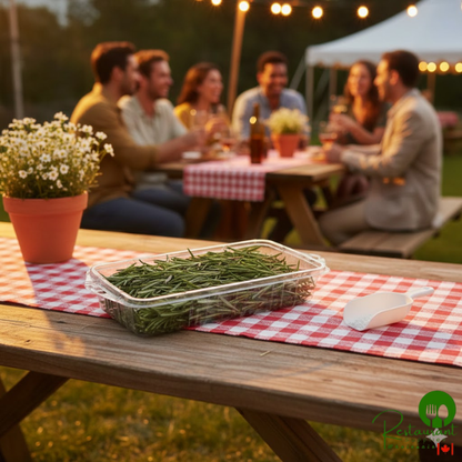 CKF Clear 1 oz. Hook Top Clamshell Herb Pack - 720/Case