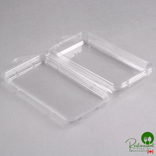 CKF Clear .75 oz. Hook Top Clamshell Herb Pack - 500/Case