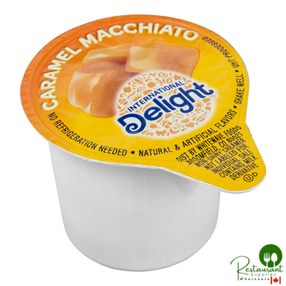International Delight Caramel Macchiato Single Serve Non-Dairy Creamer - 288/Case