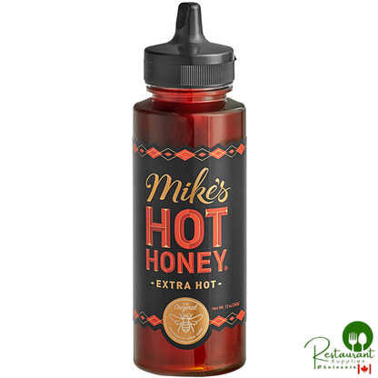 Mike's Hot Honey Extra Hot 12 oz. Bottle - 6/Case