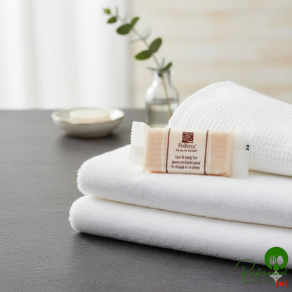 ProTerra 0.72 oz. Honey and Vanilla Face and Body Soap Bar - 450/Case