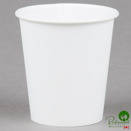 Bare by Solo 44-2050 Eco-Forward 3 oz. Wax Treated White Paper Cold Cup - 5,000/Case