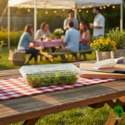 CKF Clear 2 oz. Hook Top Clamshell Herb Pack - 600/Case