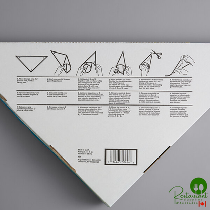 Ateco 454 18" Disposable Parchment Triangle / Pastry Bag - 500/Box