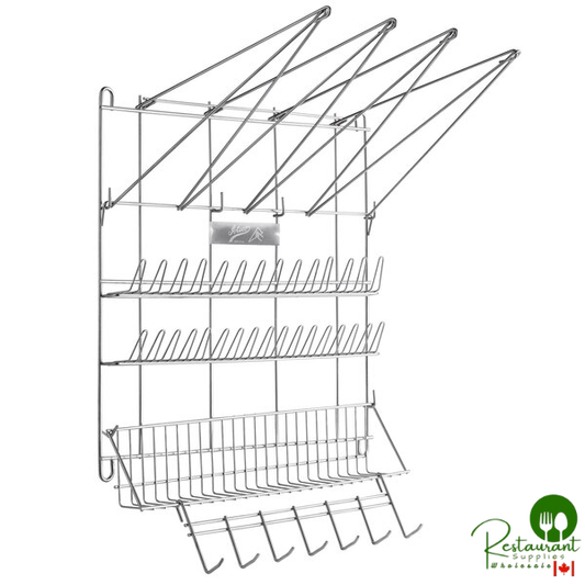 Ateco 2999 Stainless Steel Pastry Bag and Tip Drying Rack - 23" x 19 1/2"