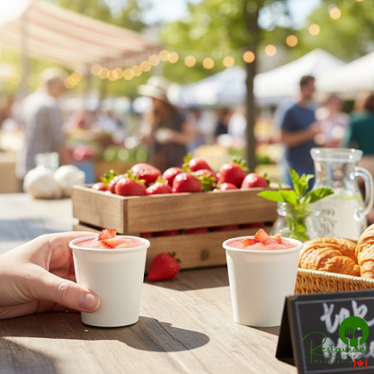 3 oz. White Unlined Paper Cold Cup By Prime- 5,000/Case