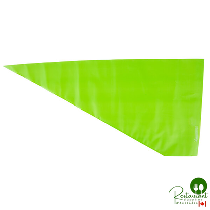 Matfer Bourgeat 165007 23 1/4" Heavy-Duty High Heat Disposable Green Pastry Bag - 100/Roll