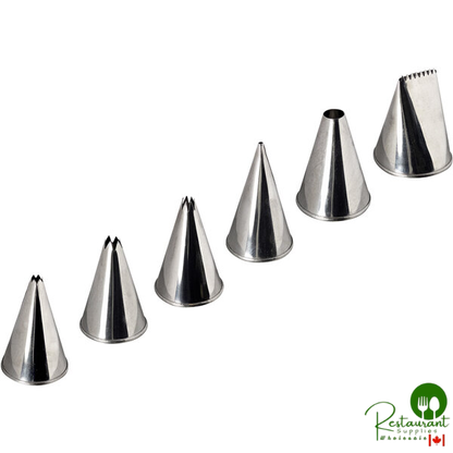 Gobel 6-Piece Stainless Steel Icing Tip Set 888002