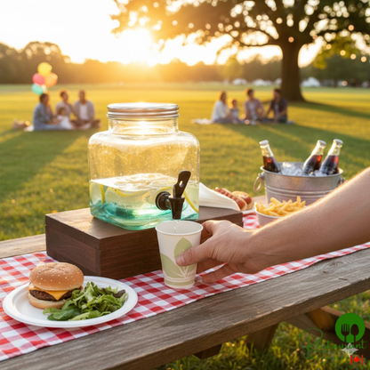 Bare by Solo R9BB-JD110 Eco-Forward 9 oz. Printed Wax Treated Paper Cold Cup - 2,000/Case