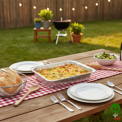 Western Plastics 5122 Half Size Foil Steam Table Pan Medium 2 3/16" Depth - 100/Case