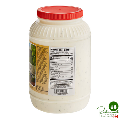 AAK Select Recipe Ranch Dressing 1 Gallon Container - 4/Case