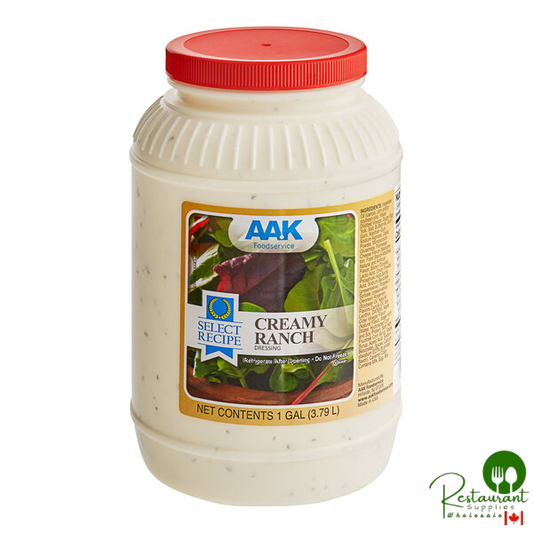 AAK Select Recipe Ranch Dressing 1 Gallon Container - 4/Case