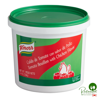 Knorr 4.4 lb. Caldo de Tomate con sabor de Pollo / Tomato Bouillon with Chicken Flavor Base - 4/Case
