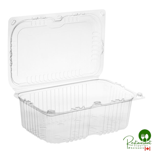 D&W Fine Pack 2.5 Qt. Clear Vented Rim Plastic Clamshell Produce / Berry Container - 170/Case