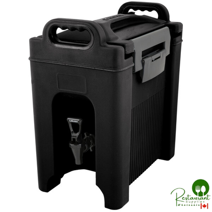 Carlisle XT250003 Cateraide™ XT 2.5 Gallon Black Insulated Beverage Dispenser