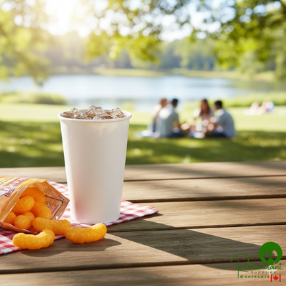 16 oz. White Poly Paper Cold Cup By Prime - 1,000/Case