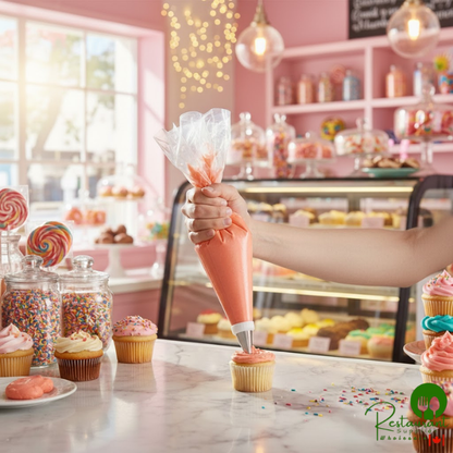 Ateco 4622 22" Non-Slip Clear Disposable Pastry Bags - 100/Roll