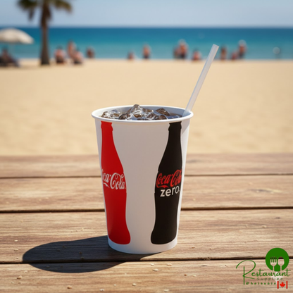 Solo RNP16C-K1038 Coke® 16-18 oz. Poly Paper Cold Cup - 1,000/Case