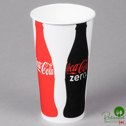 Solo RN32CB-K1038 Coke® 28-32 oz. Poly Paper Cold Cup - 480/Case