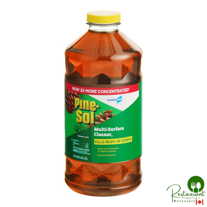 CloroxPro Pine-Sol CLO60606CT 80 oz. Original Pine Scent Multi-Surface Cleaner - 3/Case