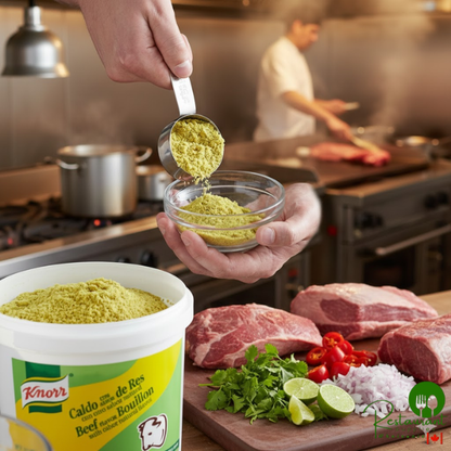 Knorr 4.4 lb. Caldo de Res / Beef Bouillon Base - 4/Case