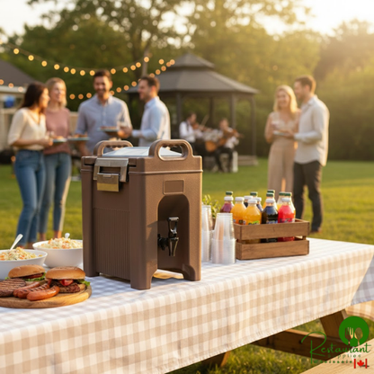 Carlisle XT250001 Cateraide™ XT 2.5 Gallon Brown Insulated Beverage Dispenser