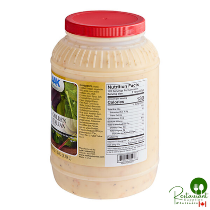 AAK Select Recipe Golden Italian Dressing 1 Gallon Container - 4/Case