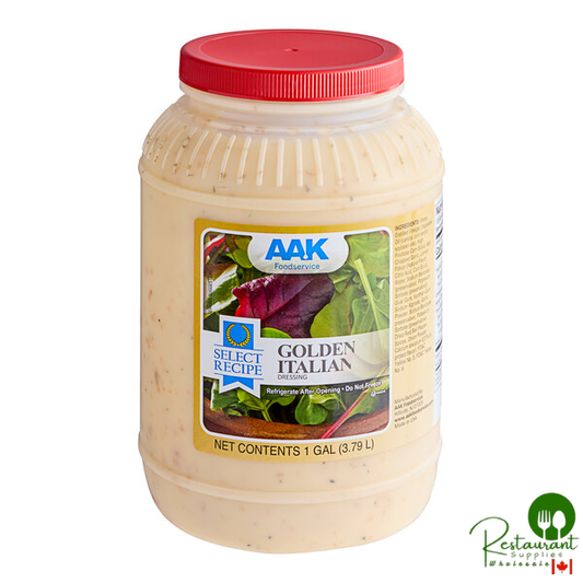 AAK Select Recipe Golden Italian Dressing 1 Gallon Container - 4/Case