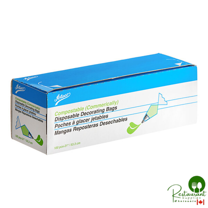 Ateco 21" Biodegradable Disposable Pastry Bag 4521 - 100/Roll