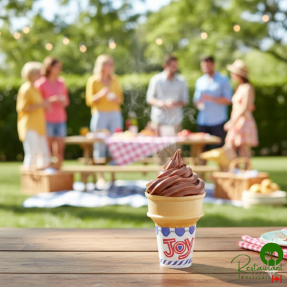 JOY #40 Flat Bottom Jacketed Cake Cone - 600/Case