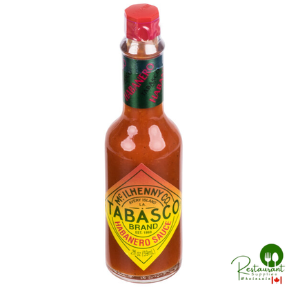 TABASCO® 2 fl. oz. Habanero Hot Sauce - 12/Case