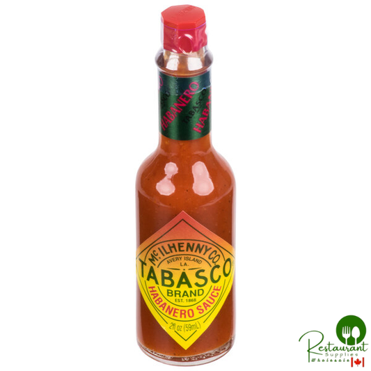 TABASCO® 2 fl. oz. Habanero Hot Sauce - 12/Case