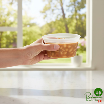 Pactiv/Newspring 12 oz. Translucent Round Deli Container - 480/Case