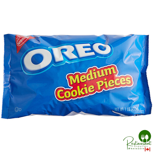 Nabisco Oreo Medium Cookie Pieces 1 lb. - 12/Case