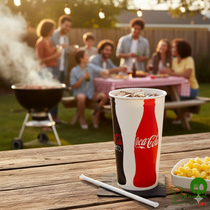 Solo TPH445-105820 Coke® 44 oz. Poly Paper Cold Cup - 500/Case