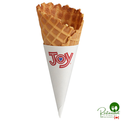 JOY Small Jacketed Waffle Cone - 276/Case