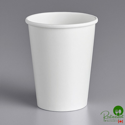 9 oz. White Poly Paper Cold Cup By Prime - 2,000/Case