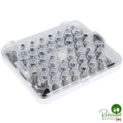 Ateco 783 55-Piece Stainless Steel Piping Tip Decorating Set