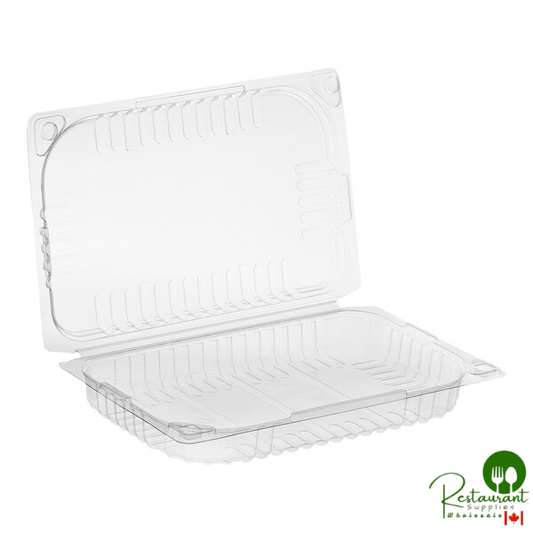 D&W Fine Pack 2 Qt. Clear Vented Rim Plastic Clamshell Produce / Berry Container - 250/Case