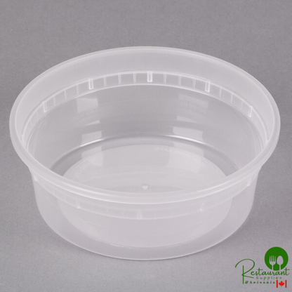 Pactiv/Newspring 8 oz. Translucent Round Deli Container - 480/Case