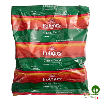Folgers Classic Decaf 10-Cup Coffee Filter Pack - 40/Case