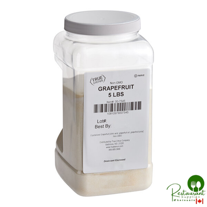 True Citrus Crystallized Grapefruit Powder 5 lb. - 2/Case