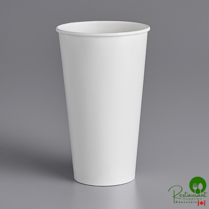 32 oz. White Poly Paper Cold Cup By Prime- 500/Case