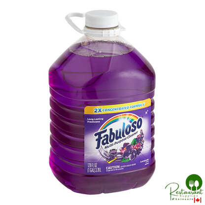 Fabuloso CPC53058 1 Gallon Concentrated Formula Lavender Scent Multi-Purpose Cleaner - 4/Case